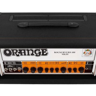 Orange Rockerverb MkIII Guitar Amplifier Head (100 Watts), Black image 4