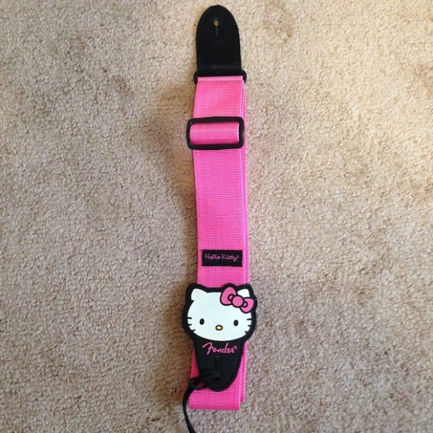 Rare Fender Sanrio Hello Kitty Guitar Strap Reverb
