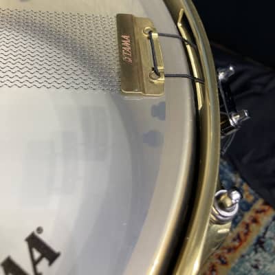 Tama - 14"x5.5" STAR Reserve Snare Drum 2013, Hand Hammered Brass, MINT! image 12