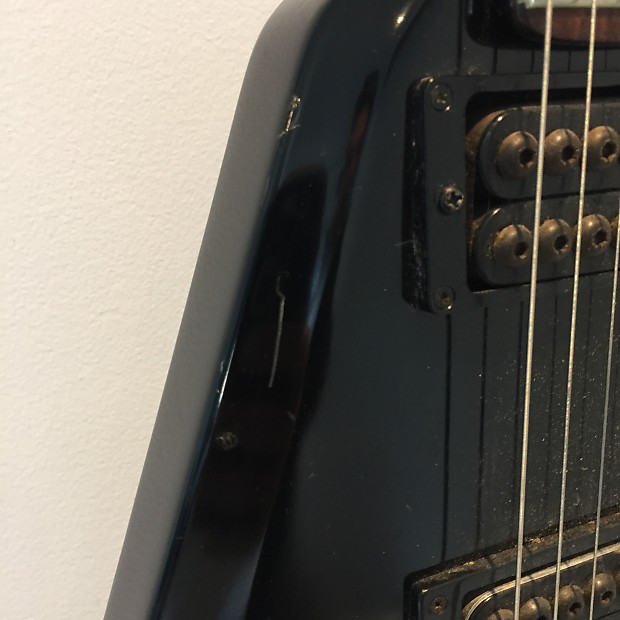 Rare Greco Tusk Guitar Device 80's Black MIJ GTV-55. V Rare Greco Tusk Guitar Device 80's Black MIJ GTV-55. V
