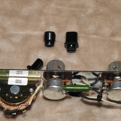 Aged Gotoh Telecaster Loaded Control Plate Russian PIO Treble Bleed WD 24mm Pots Oak Grigsby Switch image 11
