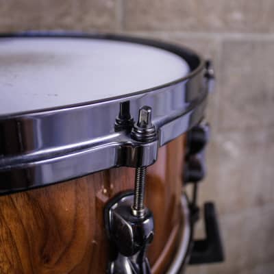 Custom Handcrafted 6.5" x 14" Walnut Stave Snare Drum image 7