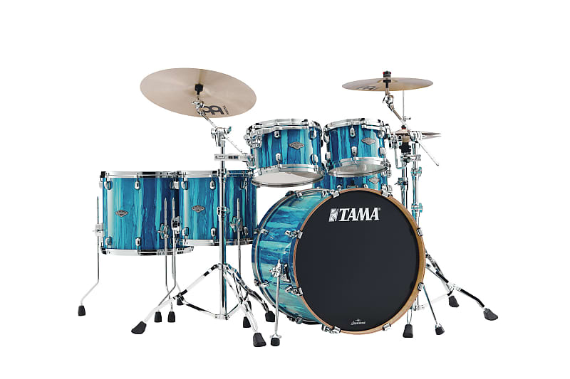 Tama MBS52RZS-SKA  Starclassic Performer Shell Kit 5 pcs - Sky Blue Aurora/Chrome HW image 1
