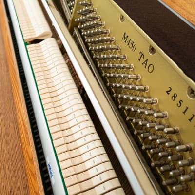 Yamaha M450 TAO Upright Piano | Satin Oak | SN: 285112 image 5