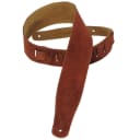 Levy's MS26 2.5" Suede Guitar Strap, Rust