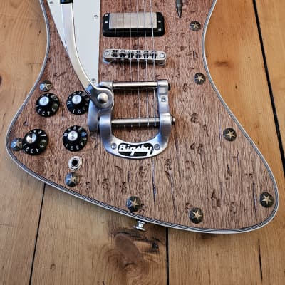 Custom Left handed Firebird relic with bigsby, D'Urbano Magnetics old black pickup set, Neil Young for sale