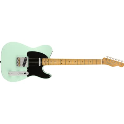 Fender Vintera '50s Telecaster Guitar Modified Maple Fingerboard - Surf Green image 4
