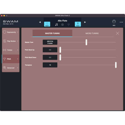 Audio Modeling SWAM Flutes Virtual Instrument Plug In Download Reverb