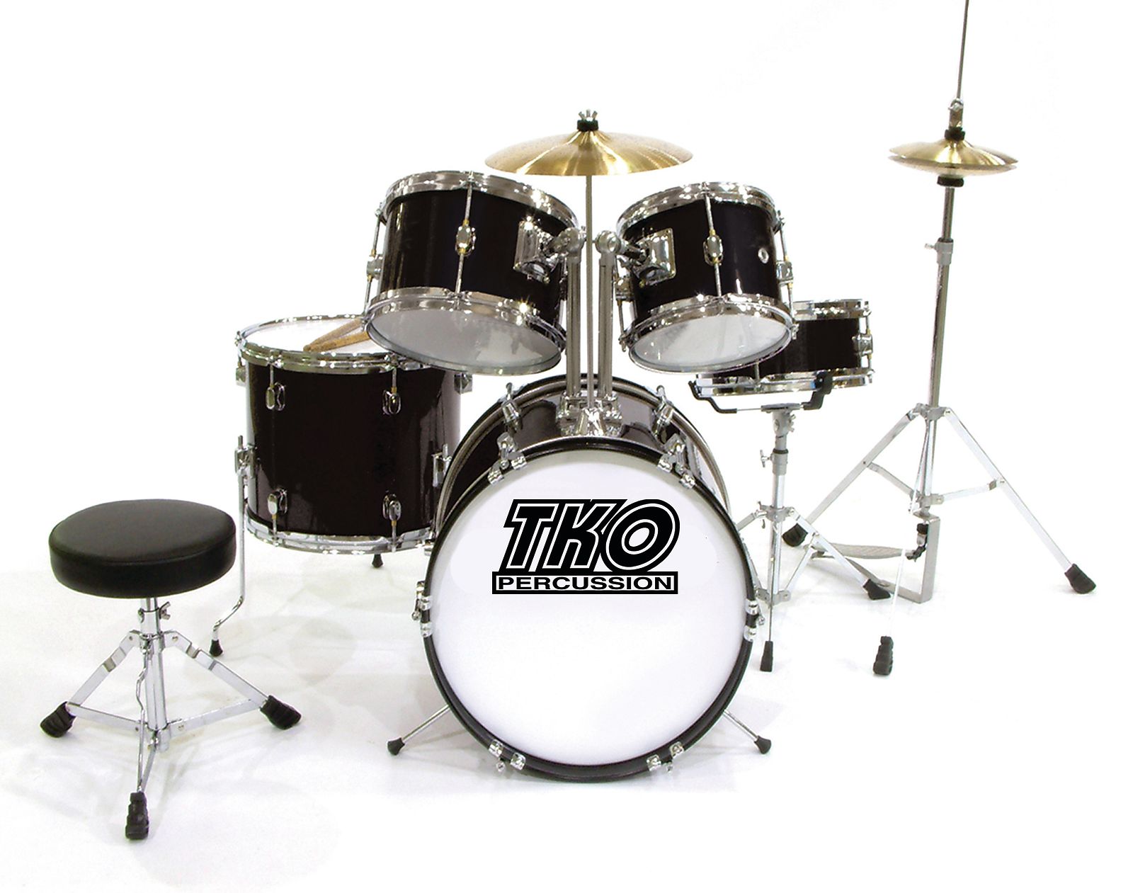 TKO Percussion TKO101B 5pc Junior Drum Set Reverb