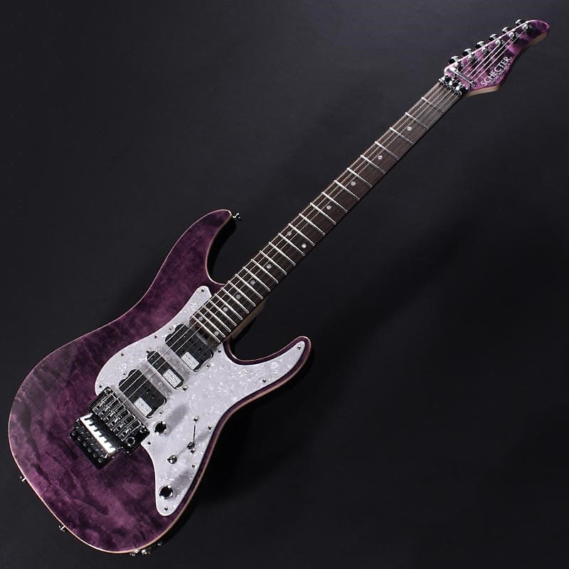 SCHECTER SD-2-24-AL (See-Thru Purple/Rosewood) -Made in Japan-