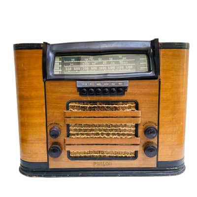 Vintage 1940s Philco Tube Radio Model 41-246, Loktal Tubes, As Is, Restoration Project, image 1