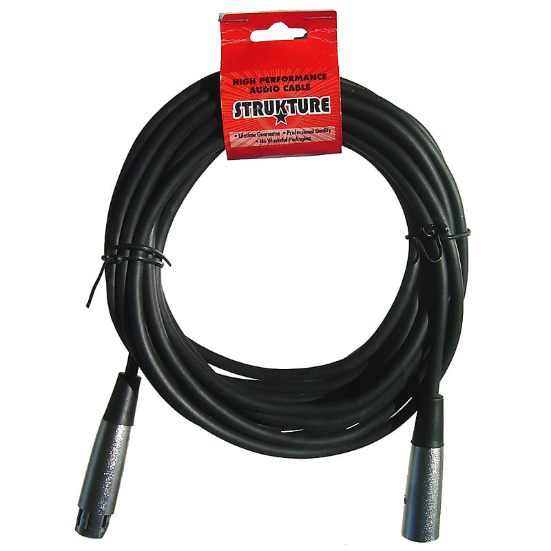 ACE Products Strukture SMC20 Rubber XLR Home Studio Mic Microphone Cable 20 ft image 1