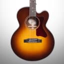 Gibson Parlor Walnut Modern Acoustic-Electric Guitar (with Case), Walnut Burst, Blemished