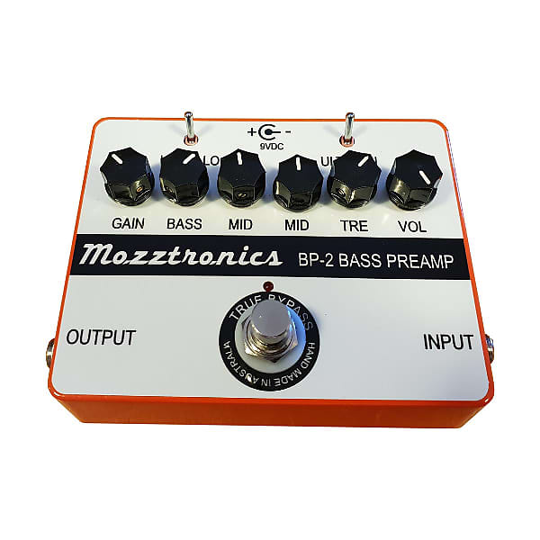 Mozztronics BP2 Bass Preamp Pedal Reverb