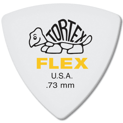 Dunlop 456P73 Tortex Flex Triangle .73mm Guitar Picks (6-Pack)