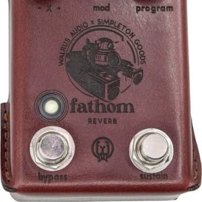 Walrus Audio Fathom Multi-Function Reverb Craftsman Series Rare Limited Edition Leather Wrapped image 1