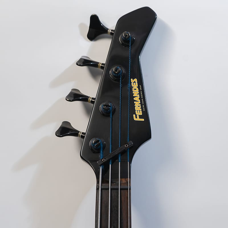 Electric Bass Guitar Fernandes FRB-55 Blue 90% of Frets