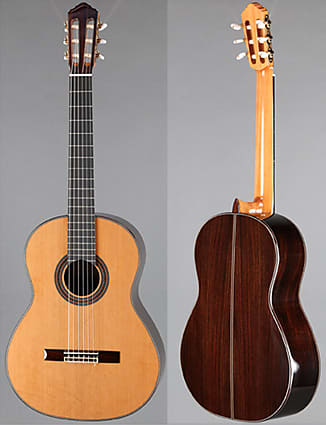 New World Player Model 640mm Guitar with Ported Sound Hole Upgrade, Cedar Top and Hard Case image 1