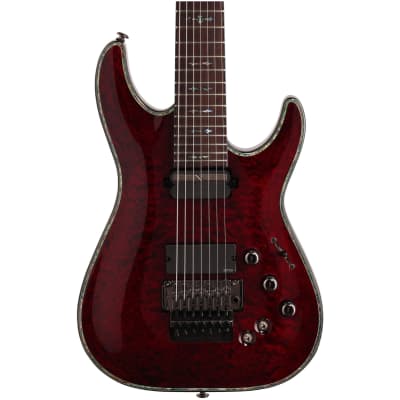 Schecter C7 Hellraiser FR-S Sustainiac Electric Guitar, Black Cherry image 1