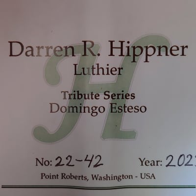 2022 Darren Hippner Indian Rosewood Domingo Esteso Model Classical Guitar image 9