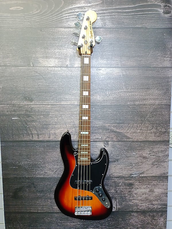 Squier Squier Affinity Series Jazz Bass V 5-String Electric Bass 3-Color Sunburst 5 String Bass Guitar (Springfield, NJ) image 1