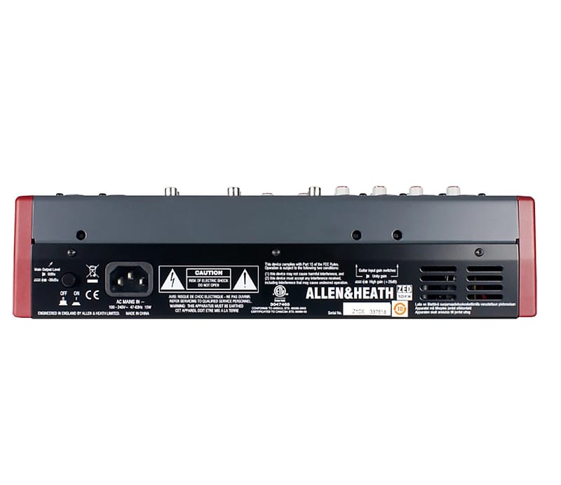 Allen & Heath ZED-60-10FX 10-Channel Mixer w/ 60mm Faders