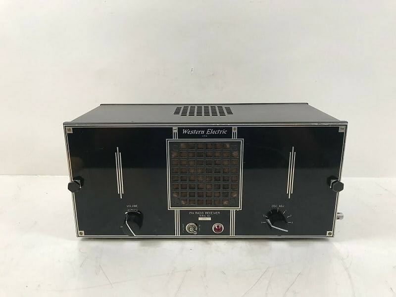 Western Electric Police 19A Tube Radio Receiver  			