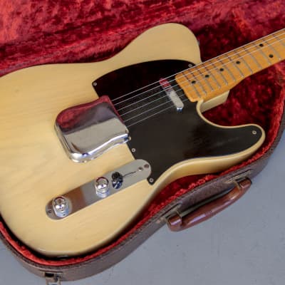 Fender Telecaster 1954, Blond, Black Pick Guard, GORGEOUS Finish, Grainy Ash Body & BENDS NOTES image 3