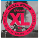 D'Addario EXL145 Nickel Wound Electric Strings Heavy, 12-54 with Plain Steel 3rd