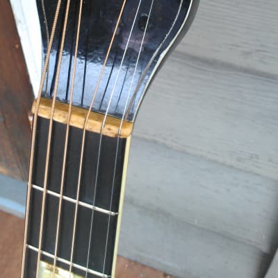 1940s SS Stewart Archtop  guitar Black image 12