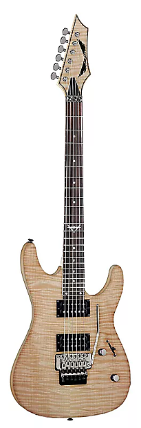 Dean Custom 350 Floyd Electric Guitar Natural Gloss image 1