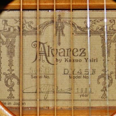 1983 Alvarez-Yairi DY-45N image 12