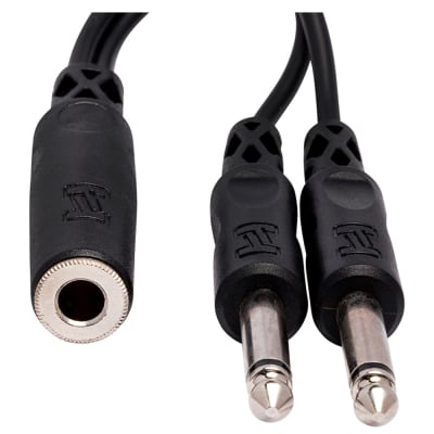 HOSA YPP-106 Y Cable 1/4 in TSF to Dual 1/4 in TS image 1
