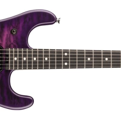 EVH 5150 Deluxe QM Electric Guitar, Satin Purple Daze w/ Quilt Maple Top image 2