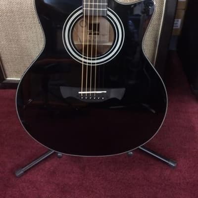 Tagima California-T Gloss Black Cutaway Acoustic-Electric Guitar #1210 [ProfRev] image 3