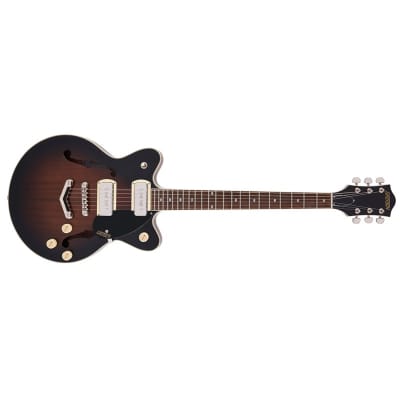 Gretsch G2655-P90 Streamliner Center Block Jr. Double-Cut P90 with V-Stoptail, Brownstone image 2