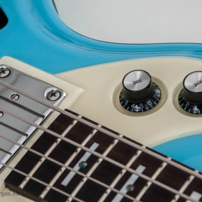 Italia Mondial Classic Bass, Italia blue, semi-hollow, Piezo Bridge , Resoglass top, made in Korea image 11