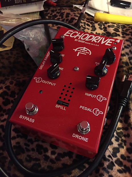 SIB Electronics Echodrive 4 Red Echo Drive tube delay with Drone