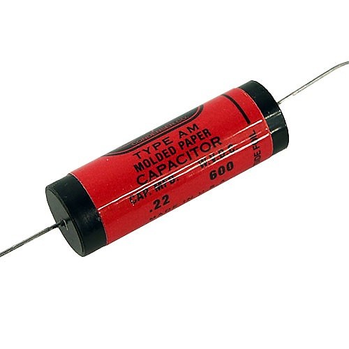 Jupiter Red Astron style capacitor 0.22uF 600V Reverb