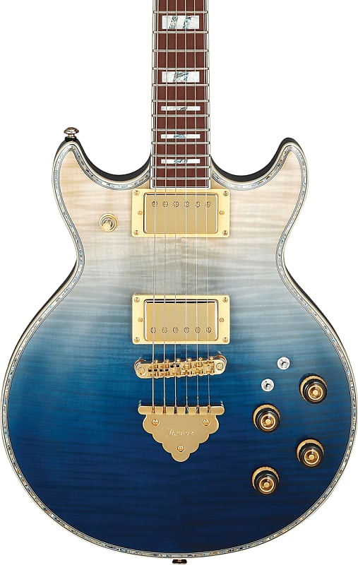 Ibanez AR420 AR Standard Electric Guitar, Transparent Blue Gradation image 1