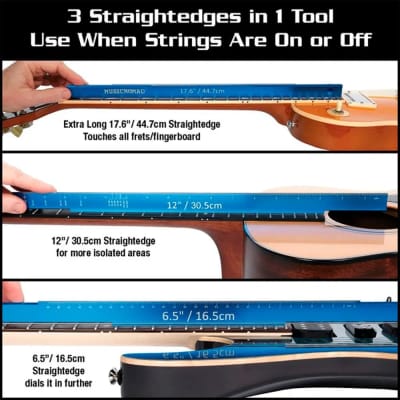 Music Nomad MN820 Tri-Beam 3 in 1 Straightedge and Ruler image 2