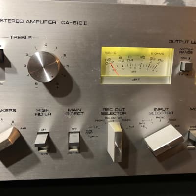 Yamaha CA-610 II Vintage Stereo Integrated Amplifier Silver Face