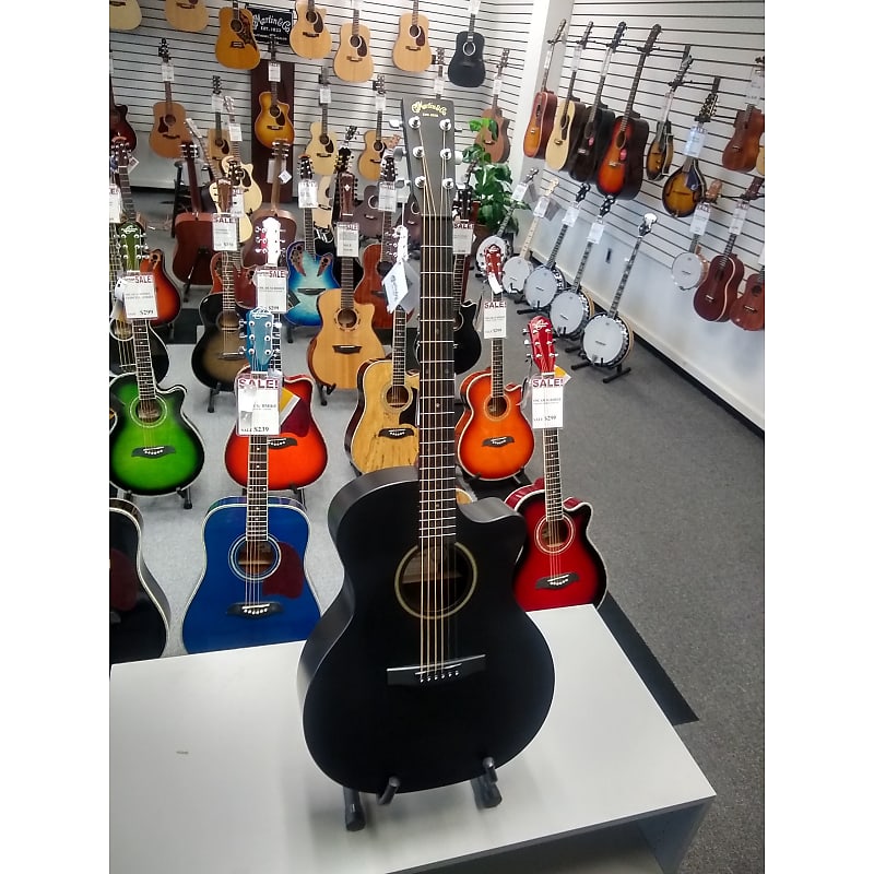 Martin OMCXAE Guitar - Black image 1