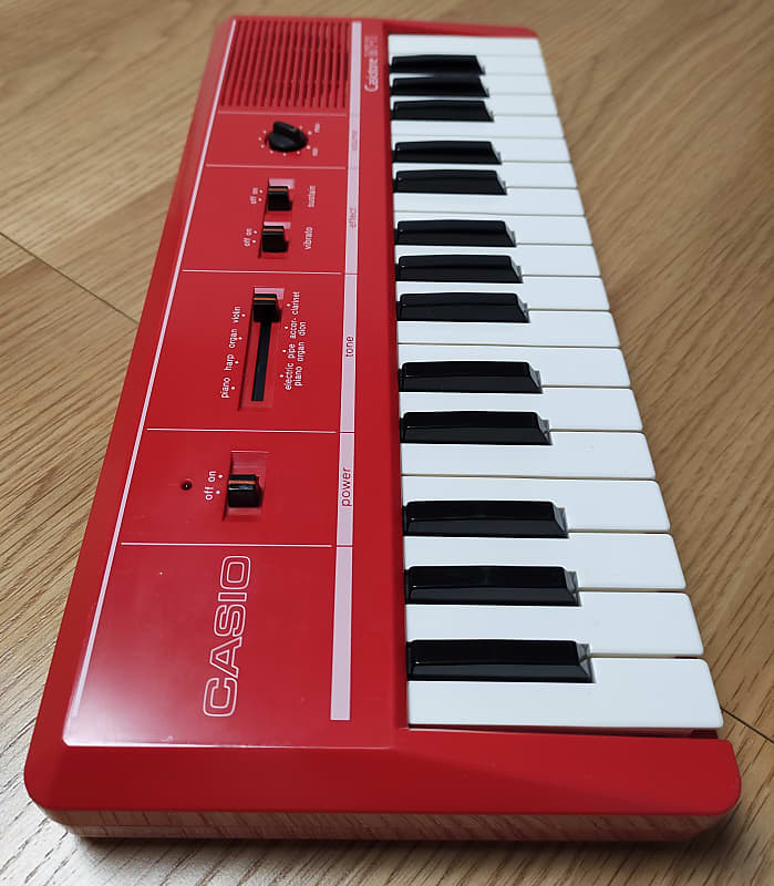 カシオトーン MT11 80年代 美品 Casio Casiotone MT-11 Keyboard 1980s - Red | Reverb