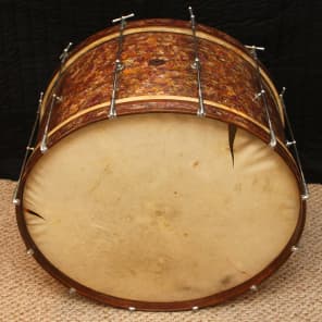 Ludwig & Ludwig Peacock Pearl Drum Outfit - Vintage 5" x 14" Snare & 28" Bass Drums image 13