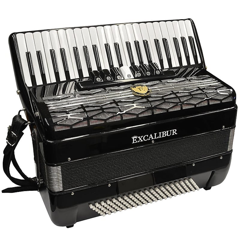 Excalibur Super Classic 120 Bass Accordion - Black | Reverb