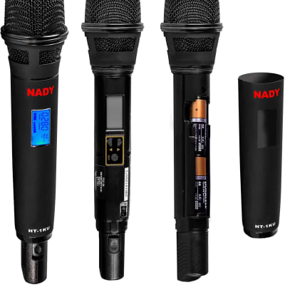 Nady UHF Wireless System w/ 2 Handheld Microphones & 2 Lavalier 1000-Channel image 3