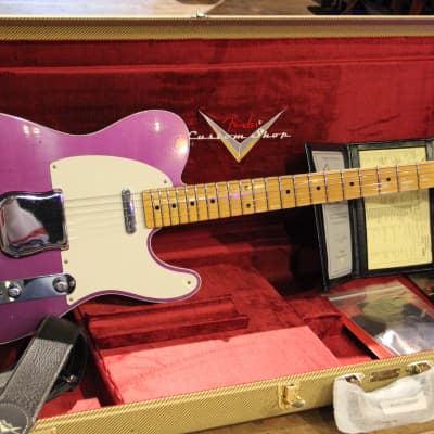 Fender Limited Edition Custom Shop '50s Telecaster Custom Reverse Journeyman Purple Metallic image 1