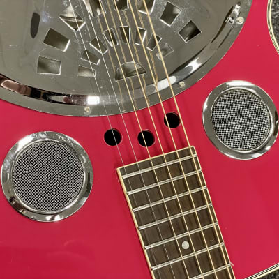 Regal San Francisco Resonator Guitar  - Red image 13