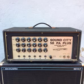 Sound City PA-50 c 1969 all tube british amplifier bass guitar Dallas arbiter UK laney Simms-watts image 1